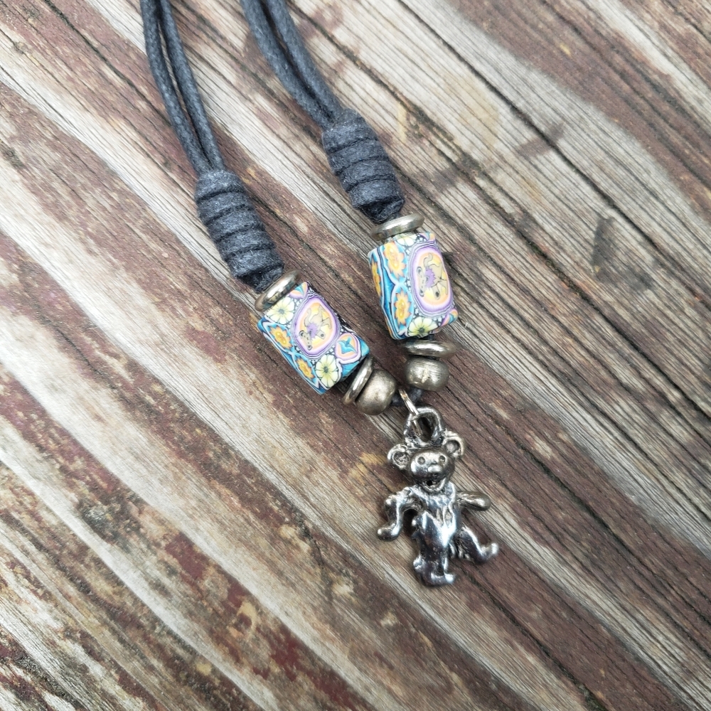 Grateful Dead Dancing Bear Necklace - Handmade - Picture 5 of 10